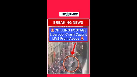 CHILLING FOOTAGE -Liverpool Crash Caught LIVE From Above
