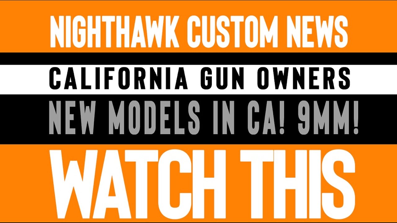 New Models in California! 9mm!!