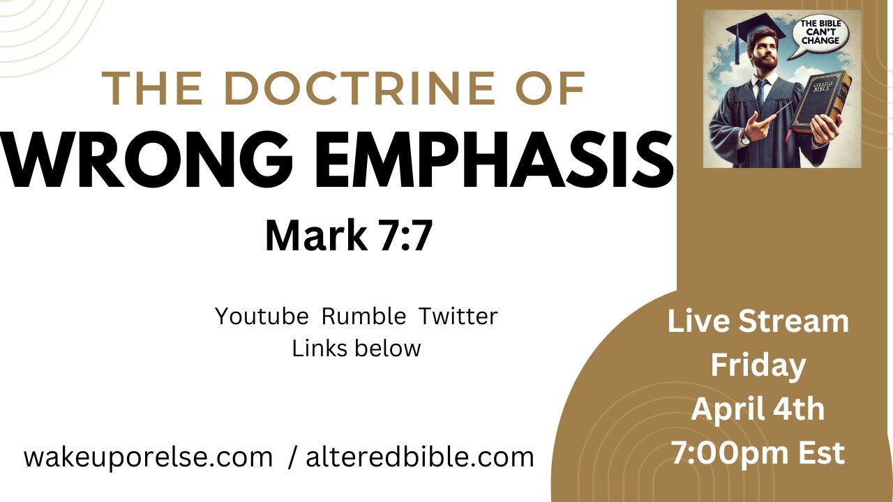 The doctrine of wrong emphasis - Mandela effect