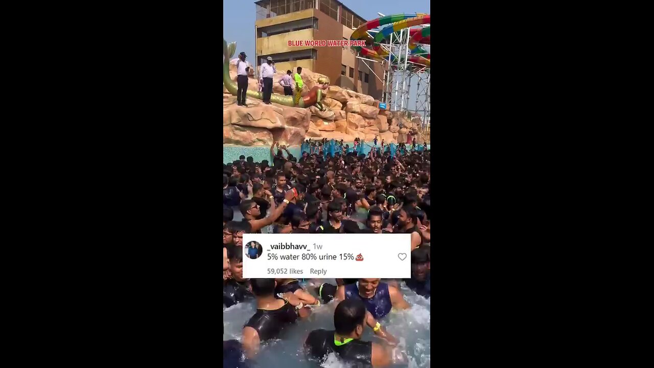 Water park or human soup? You decide.