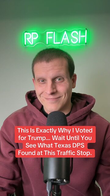 This is why I voted for Trump. Wait till you see what Texas DPS found at this traffic stop