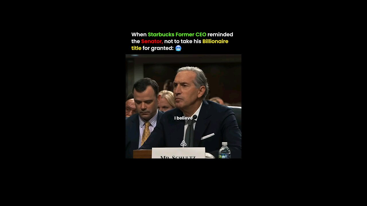 Howard Schultz this is just so perfect what you said here I feel like entitlement mentalityis bad 😞