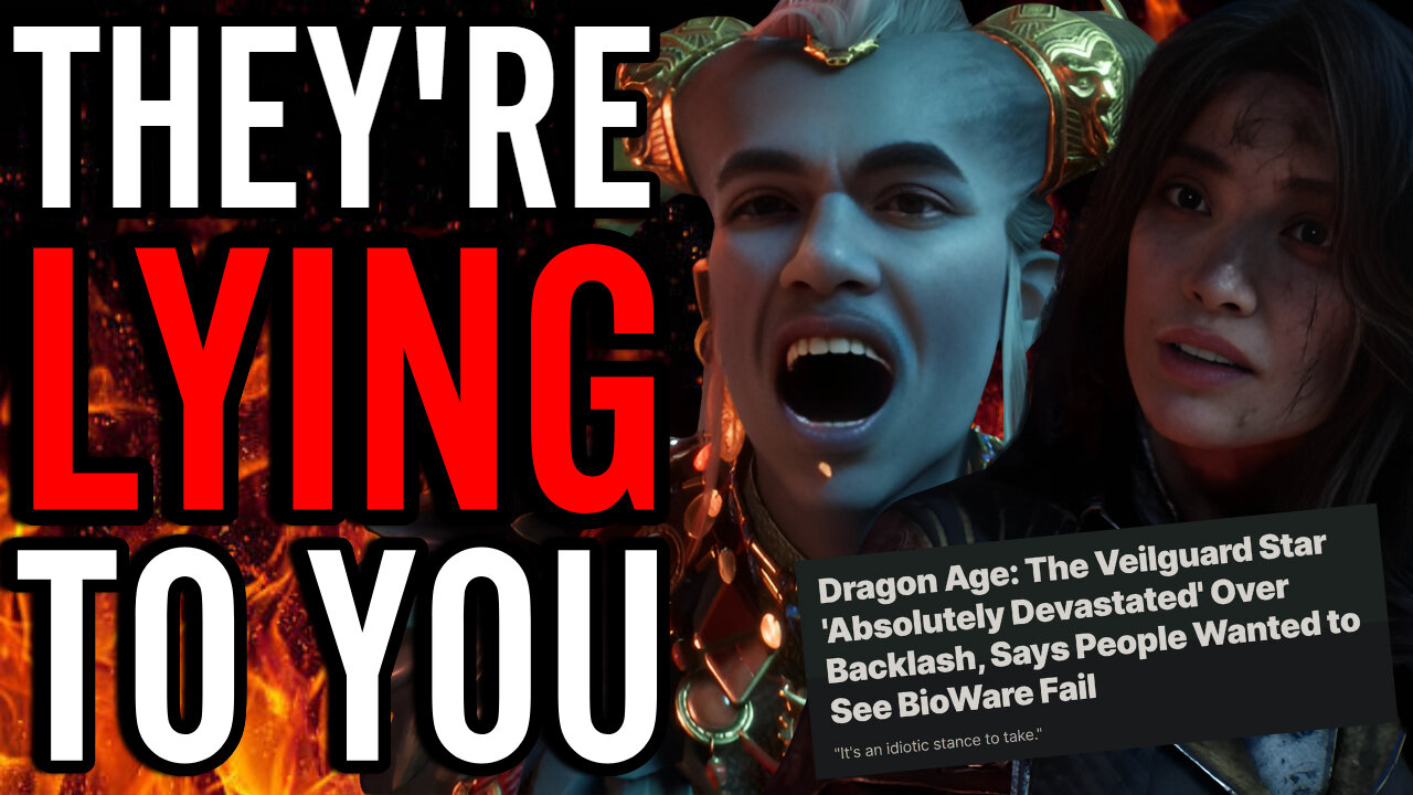 Dragon Age Writer Claims Veilguard Needed MORE Time?! WOKE Actress Defends Bioware From The CHUDS!!
