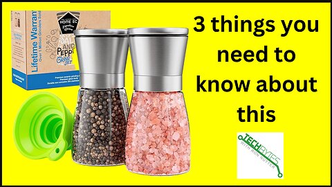 3 Things to know about the Home EC Original Stainless Steel Sea Salt and Pepper Grinder Set