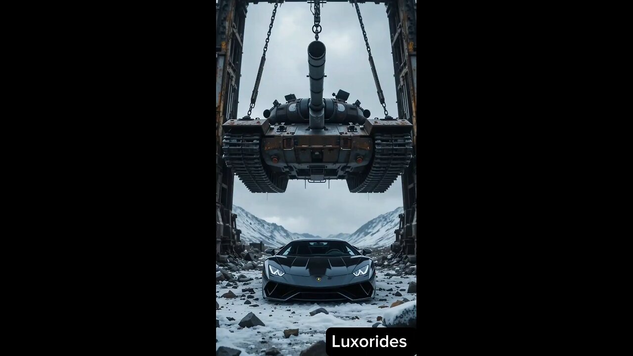 The Tank Falling down on the car