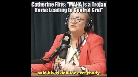 Catherine Fitts ~ Maha is the Trojan Horse leading us to the control Grid.