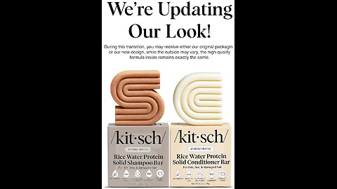 Kitsch Rice Water Shampoo & Conditioner Set