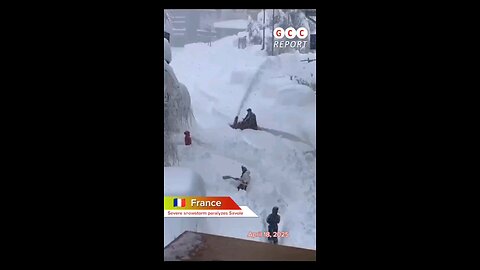 #France #Savoie #Snowstorm #ExtremeWeather #NaturalDisaster #Climate #destruction #anomaly