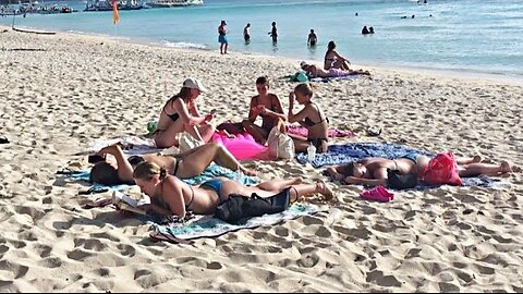 Enjoying the Sunny Beach November 18, 2025