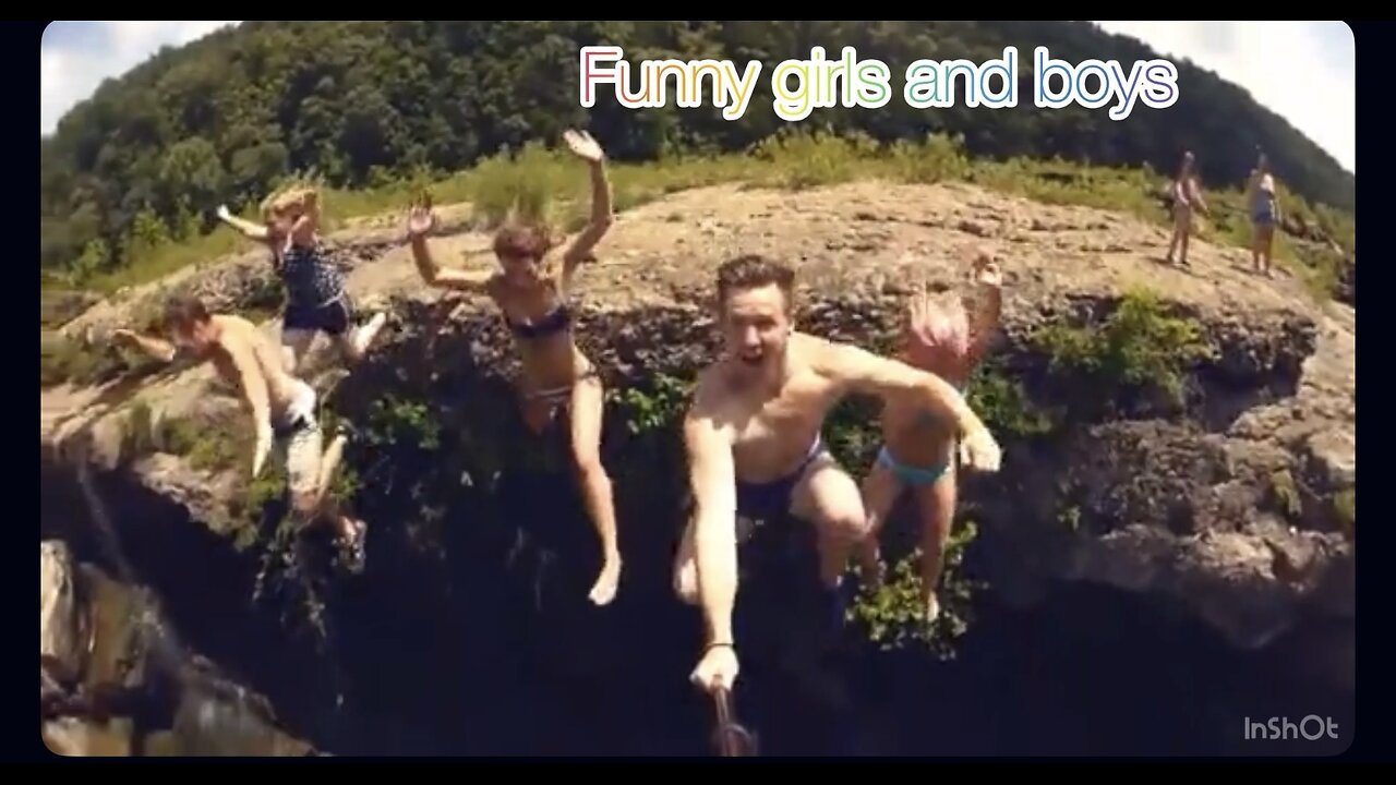 Crazy Fun Water Jump! 😂💦 | Girls & Boys Having a Blast