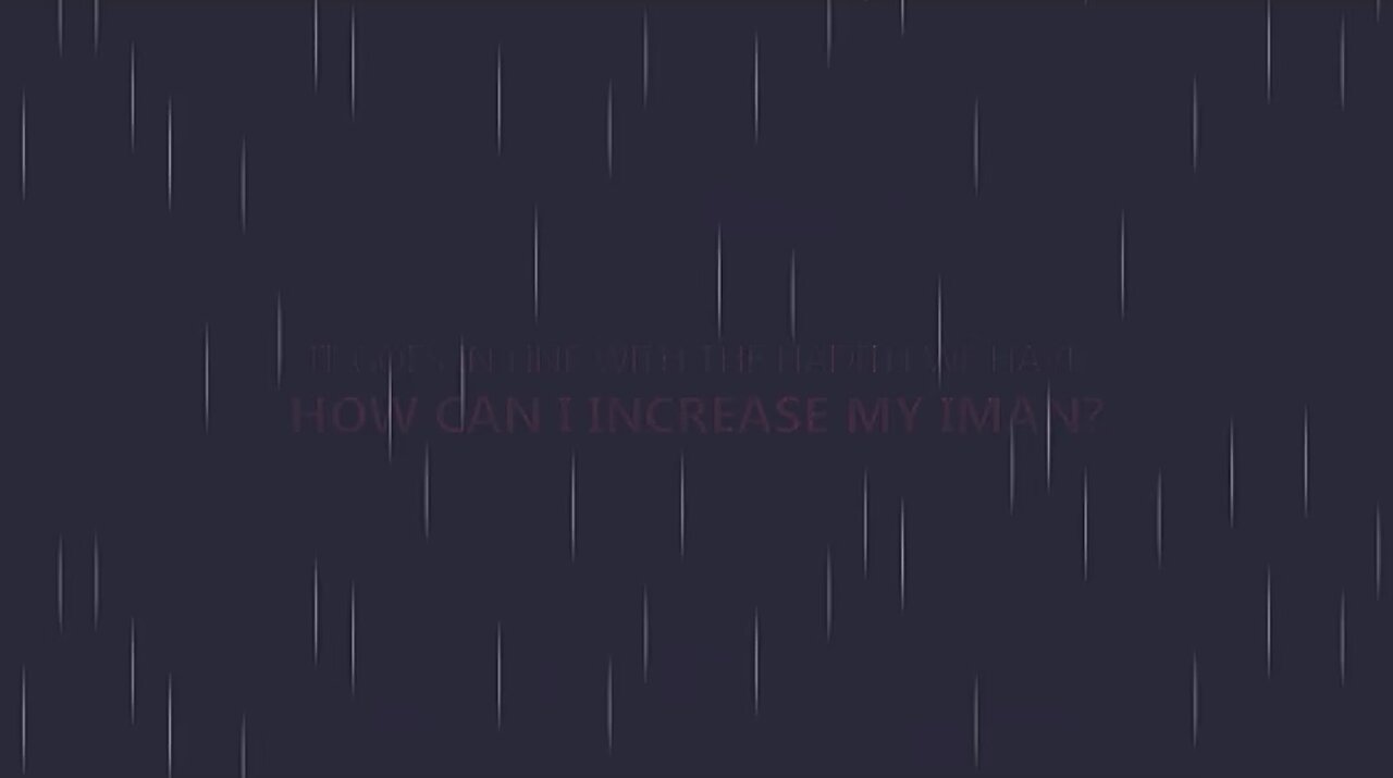How Can I Increase My Iman?