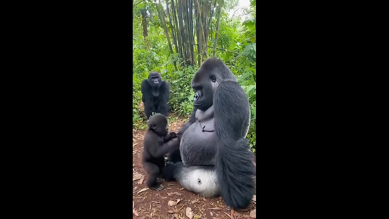 Baby was playing .... Gorilla 🦍