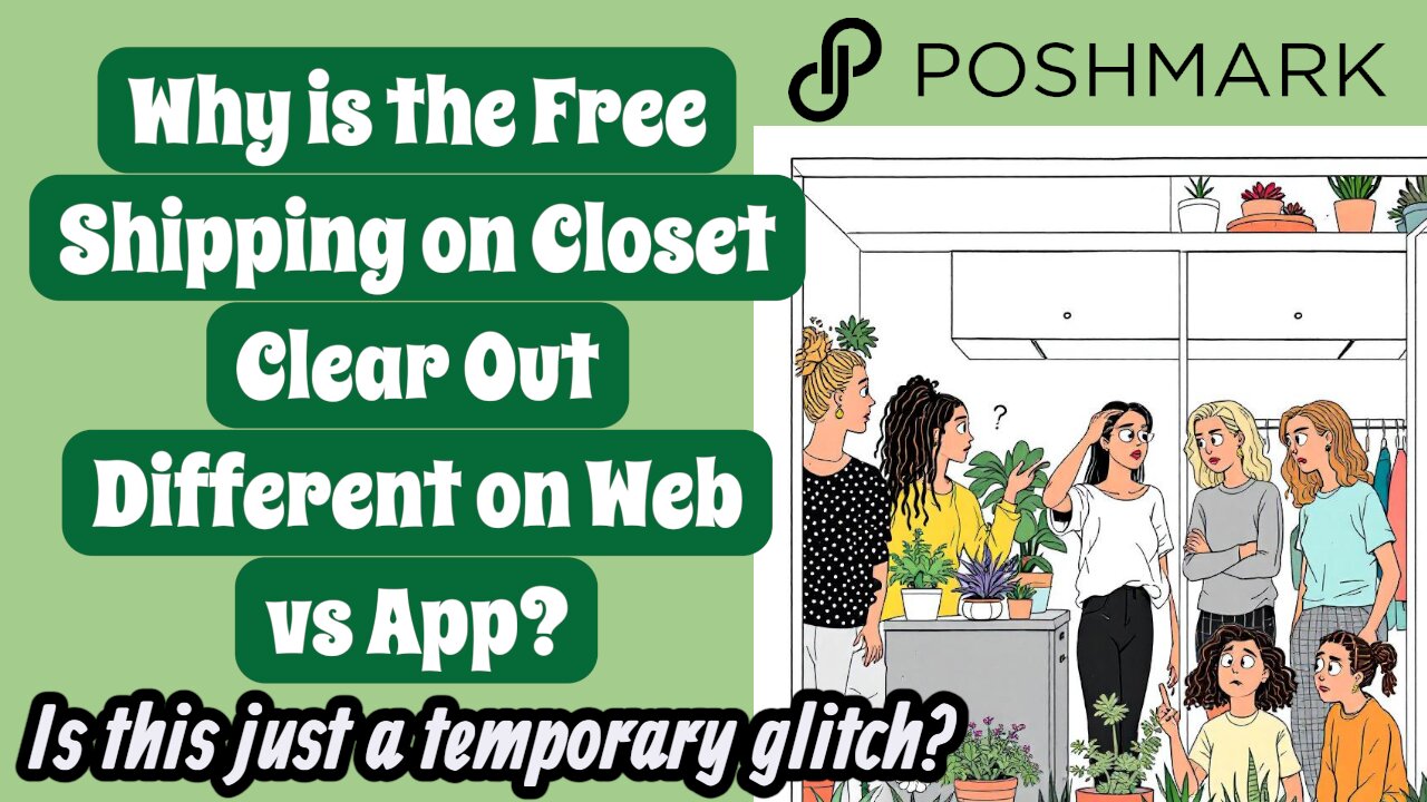 Closet Clear Out Free Shipping Not Showing on App?!?