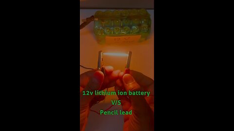 12V Lithium Ion Battery vs Pencil Lead | High Power Test