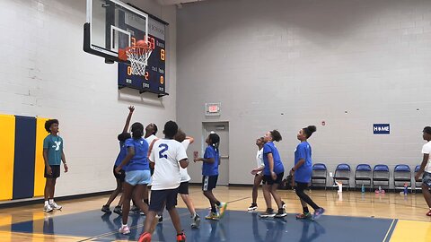 Blasian Babies Sister's 2025 YMCA Youth Basketball Team In White Tops Wins Another Game!