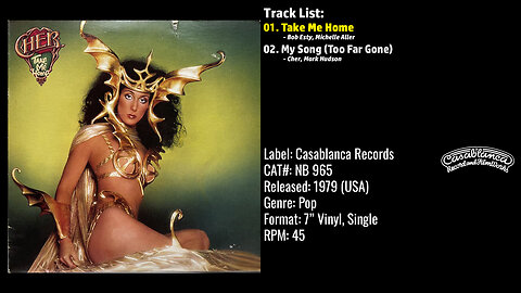 Cher – Take Me Home (Full Record) – 1979 – CAT.# NB 965