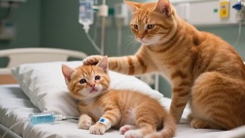 Ginger Gets a Tummy Ache from Too Much Ice Cream – Mama Cat Makes Healing Miso Soup🍲🐾