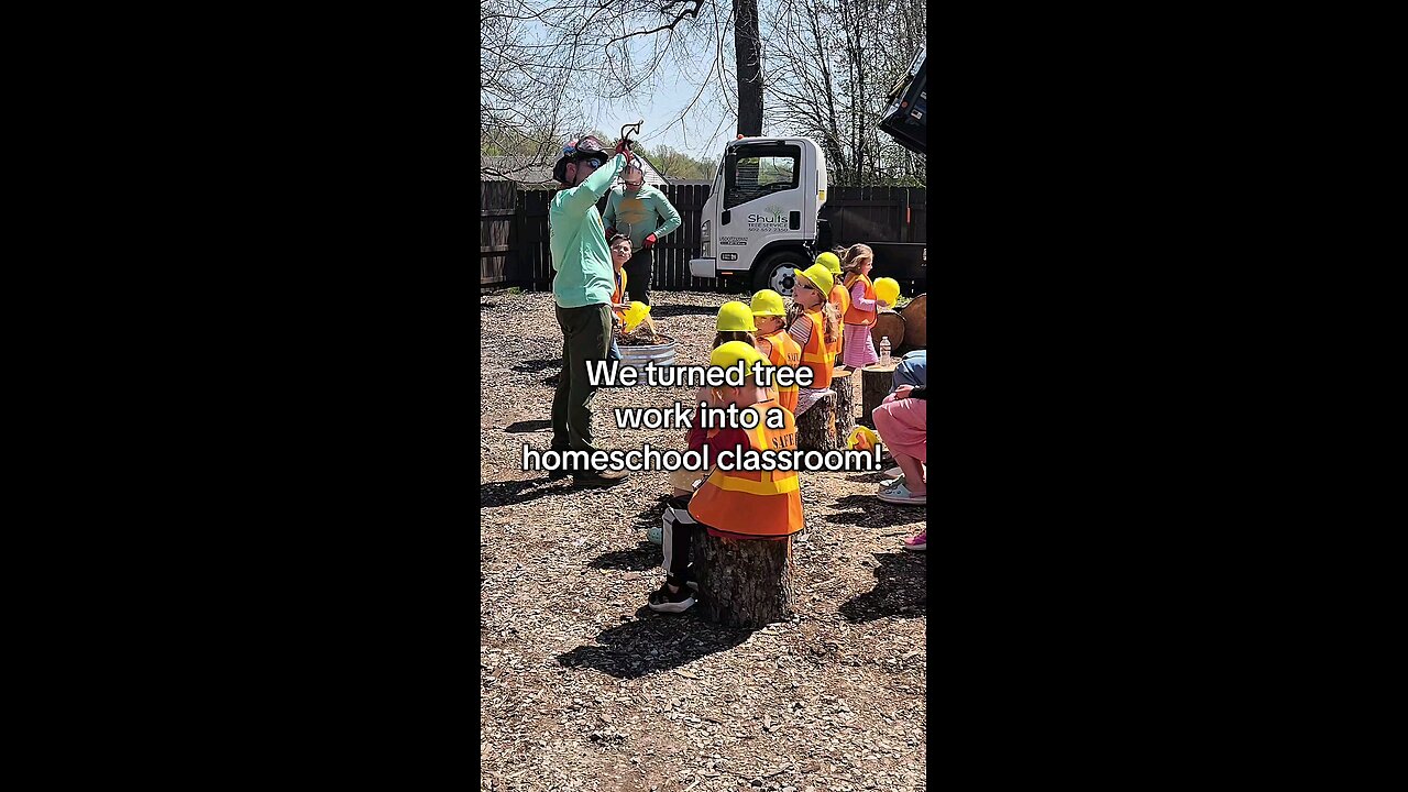 We turned tree work into a homeschool lesson!