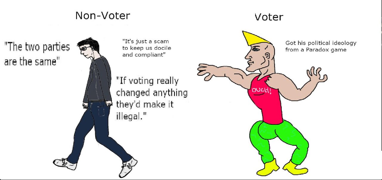 ELECTIONS TODAY YOUR ALL FREE TO CHOOSE YOUR NEXT MASTER (BRAINWASHED VOTERS)