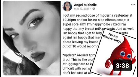 "Celebrating Angel's Clotiversary! 😯💔"