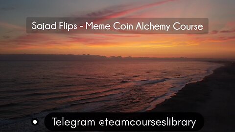 Sajad Flips - Meme Coin Alchemy Course