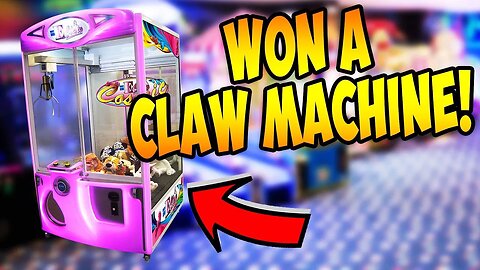 WINNING A CLAW MACHINE FROM THE ARCADE!?!
