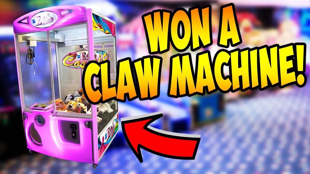 WINNING A CLAW MACHINE FROM THE ARCADE!?!