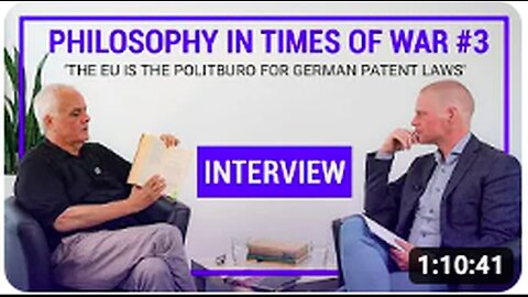 "Dr. Rath Discusses EU's Role as 'Politbureau for German Patent Laws' Amid War - Blue Tiger"