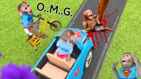 O ..M..G.. what happened 😱||animalht video||helping Kiki monkey 🐒..