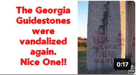 "Georgia Guidestones Face Another Vandalism Incident"