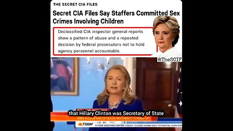 SECRET CIA FILES SAY STAFFERS COMMITTED SEX CRIMES INVOLVING CHILDREN!!
