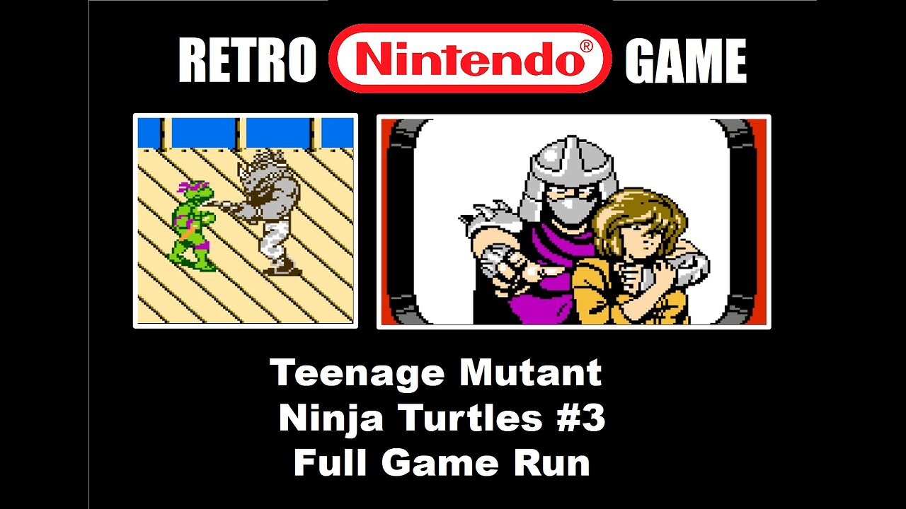 Teenage Mutant Ninja Turtles #3 Full Game Run: BrightGaming plays Retro NES Nintendo Games