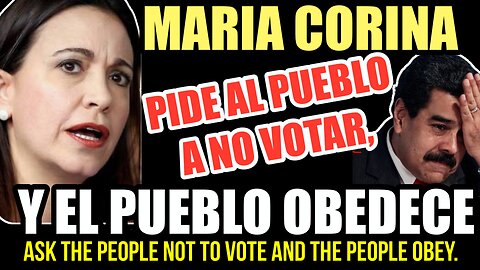 Maria Coria ask the people not to vote and the people obey.