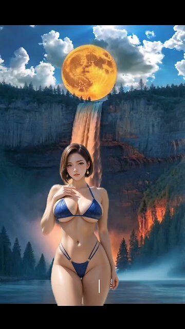 a i r work woman dancing buy a waterfall