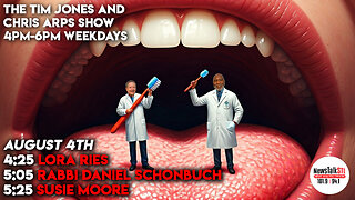 The Tim Jones and Chris Arps Show 08.04.2025 Lora Ries | Rabbi Schonbuch | Susie Moore