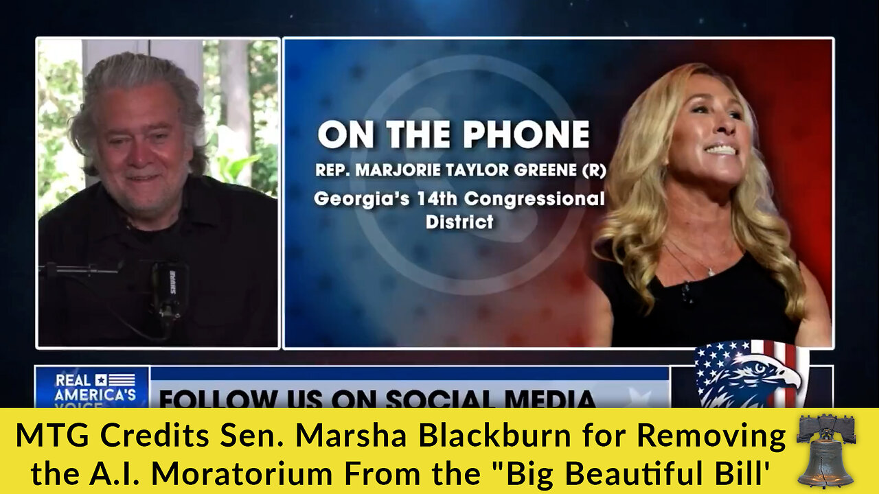 MTG Credits Sen. Marsha Blackburn for Removing the A.I. Moratorium From the "Big Beautiful Bill'