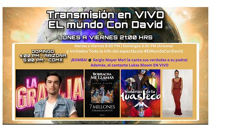 💣 Sergio Mayer Mori le canta sus verdades a su padre Además, el cantante Lukas Bloom EN VIVO