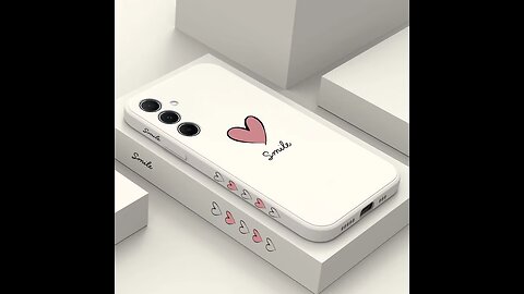A55 Pink Heart Silicone Phone Case For Samsung