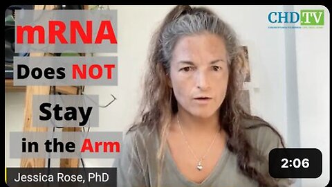 "Dr. Jessica Rose Reveals Lipid Nanoparticles Don't Remain at Injection Site"