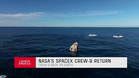 Splashdown of Dragon confirmed - welcome back to Earth, Nick, Suni, Butch, and Aleks!