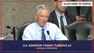 Senator Tuberville Speaks with Vice Admiral Richard Correll at Confirmation Hearing