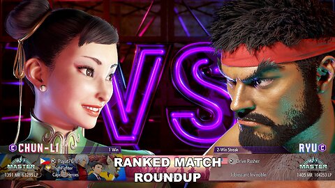 Kuya Kalbo SF6 Ranked Match Roundup. Chun Li Master Rank [Hori Fight Stick]