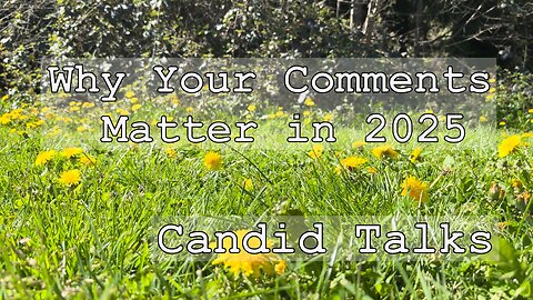Candid Talks 002 🌱 The Sacred Art of Digital Connection: Why Comments Matter in 2025 #podcast