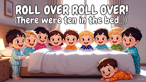 Ten in the Bed 🛏️ Roll Over Roll Over! | Fun Nursery Rhymes for Kids & Babies