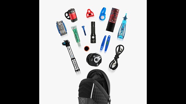 Water Resistant and Mudproof Bicycle Saddle Bag, with Reflective Strip and Fixing Strap