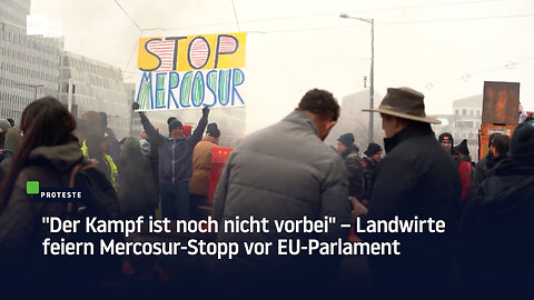 "Der Kampf ist noch nicht vorbei" – Landwirte feiern Mercosur-Stopp vor EU-Parlament