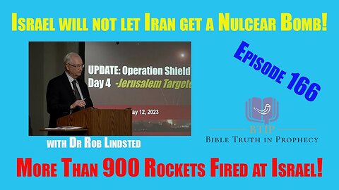 Episode 166 More Than 900 Rockets Fired On Israel?!?! with Dr Rob Lindsted