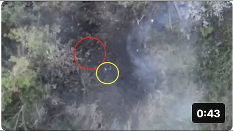 "Russian Nonchalantly Headbutts Ukrainian Drone and Walks Away"