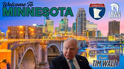 Tim Walz welcomes YOU to Minnesota (72 second advert) lol