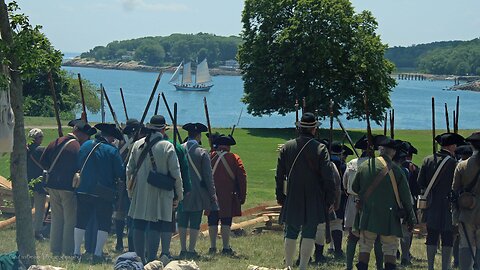 First wave of British at Bunker Hill 250th anniversary reenactment - June 2025